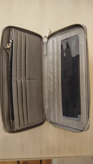 Monedero tarjetero Parfois dorado