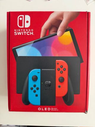 Nintendo Switch OLED + Custodia Viola
