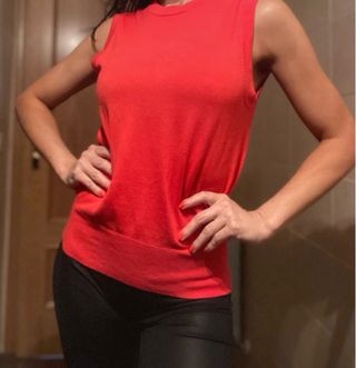 2 Chalecos Zara Coral y Amarillo Talla M