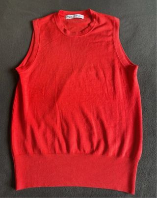 2 Chalecos Zara Coral y Amarillo Talla M