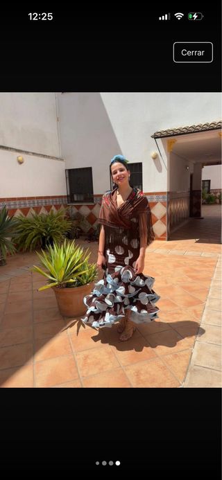 Mantón Flamenco Bordado Multicolor