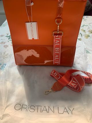 Bolso bandolera CRISTIAN LAY naranja