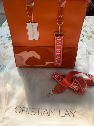 Bolso bandolera CRISTIAN LAY naranja