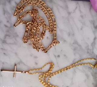 Cadena Figaro Chapada Oro 22