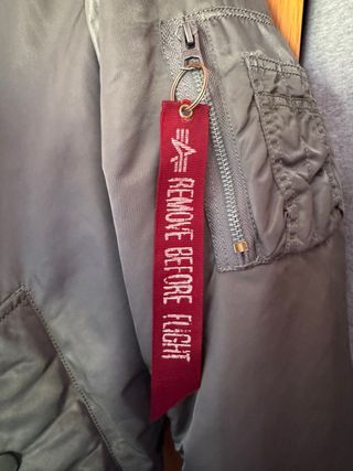 Chaqueta Bomber Talla L Verde Naranja