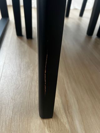 4 Sillas Comedor Ikea Bergmund Tela Madera