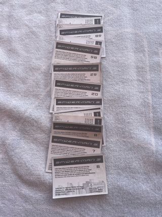 Lote de 20 cromos sin repetir SPIDER-MAN 3