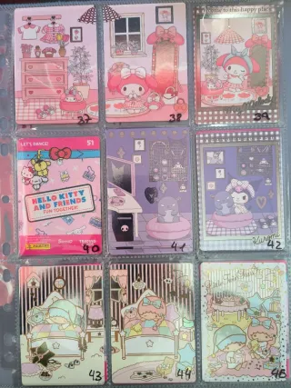 Cartas Trading Hello Kitty and Friends