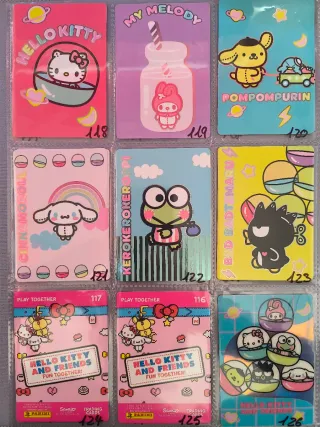 Cartas Trading Hello Kitty and Friends