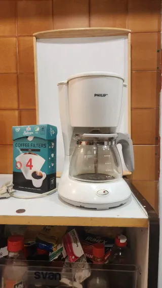 Cafetera Philips con filtros