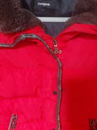 Plumifero Desigual Rojo Talla 40