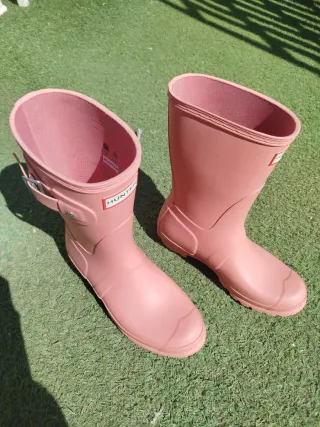 Botas Altas Hunter Mujer Rosa Terracota Nuevas 38