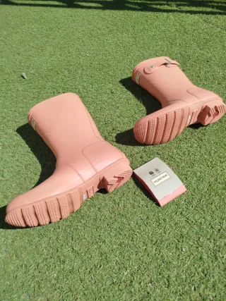 Botas Altas Hunter Mujer Rosa Terracota Nuevas 38