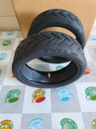 Neumáticos y cámaras patinete eléctrico (2 unidade