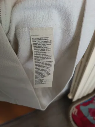 Felpa Hollister con cappuccio bianca taglia M