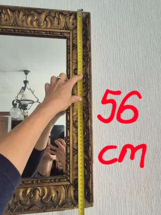 Espejo Pared Dorado 51x56cm