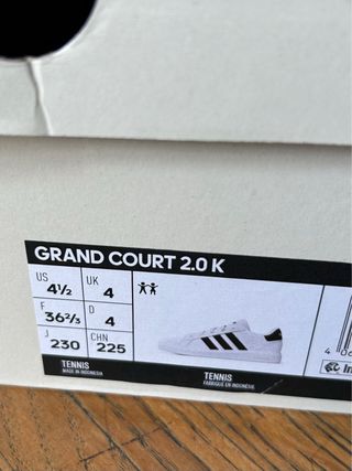 Adidas Grand Court 2.0 K Scarpe Donna Taglia 36.5