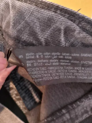 Pantalón vaquero Zara gris T34