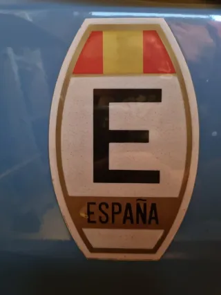 Pegatina E España Coche Clásico