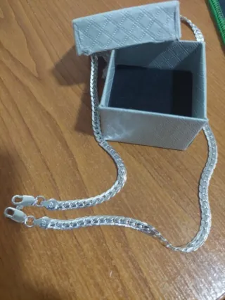 Conjunto Plata 925 Collar y Pulsera Nuevos