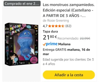 Libro Los Monstruos Zampamiedos + Peluche