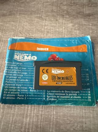Videojuego Nemo y Los Increíbles GBA