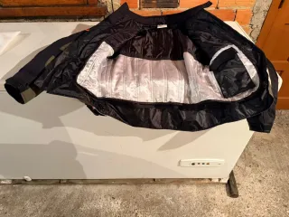 Chaqueta Moto Enduro Off-Road Beige Naranja