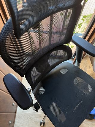 Silla Oficina Ergonómica SIHOO Negra Transpirable