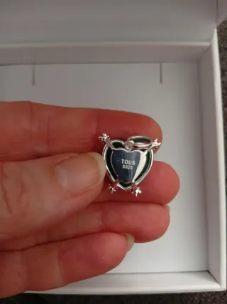 Colgante Corazón Plata Tous Verde