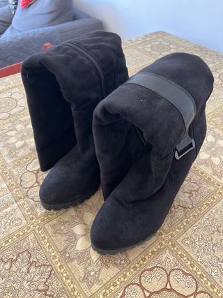 Botas altas mujer negras talla 39