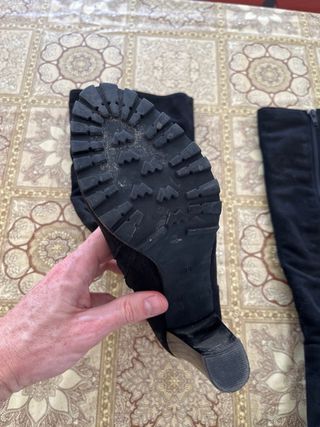 Botas altas mujer negras talla 39