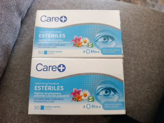 Toallitas Oftálmicas Estériles Care+ (30 uds)