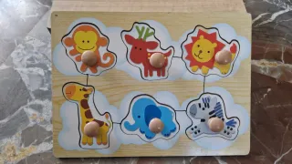 Puzzle madera infantil animales