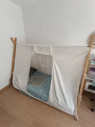 Cama tipi madera