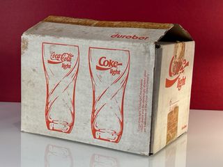 Set 6 Vasos Coca Cola Light Vintage