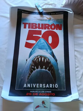 Póster Película Tiburón 50 Aniversario