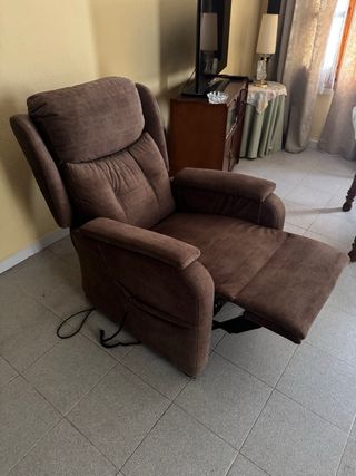 Sillón relax levantapersonas marrón