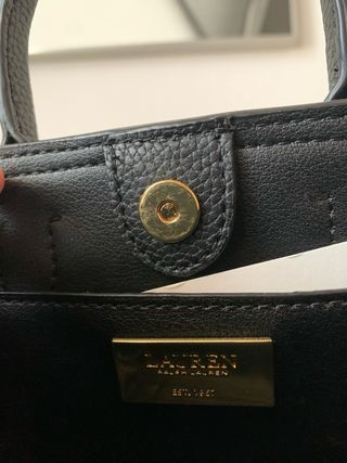 Bolso Tote Ralph Lauren Negro