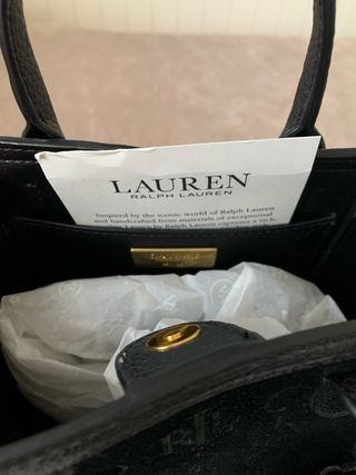 Bolso Tote Ralph Lauren Negro