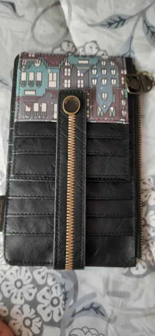 Monedero/Tarjetero Sweet Candy Negro Multicolor