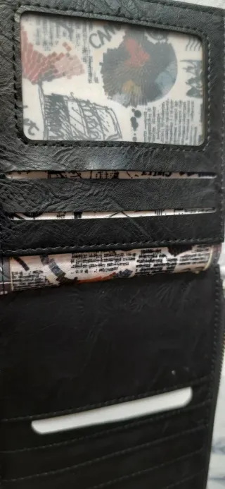 Monedero/Tarjetero Sweet Candy Negro Multicolor