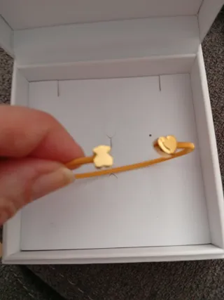 Pulsera Tous Plata Vermeil Corazón y Oso