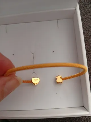 Pulsera Tous Plata Vermeil Corazón y Oso