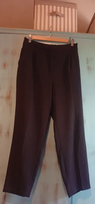 Pantalón Zara Talla L Marrón