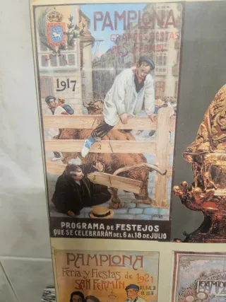 Cuadros Carteles Antiguos San Fermín