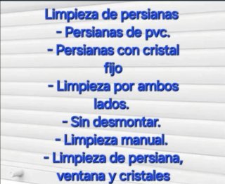 Limpieza y reparación de persianas