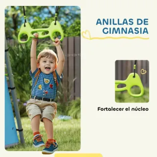 Columpio Infantil 3 en 1 con Tienda