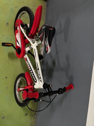 Bicicleta infantil BOLT roja y blanca