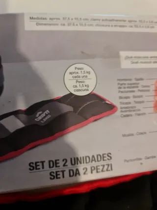 2 Pesas Tobilleras Crivit 1.5kg