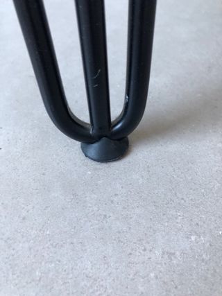 Mesa redonda madera y metal 90 diametro